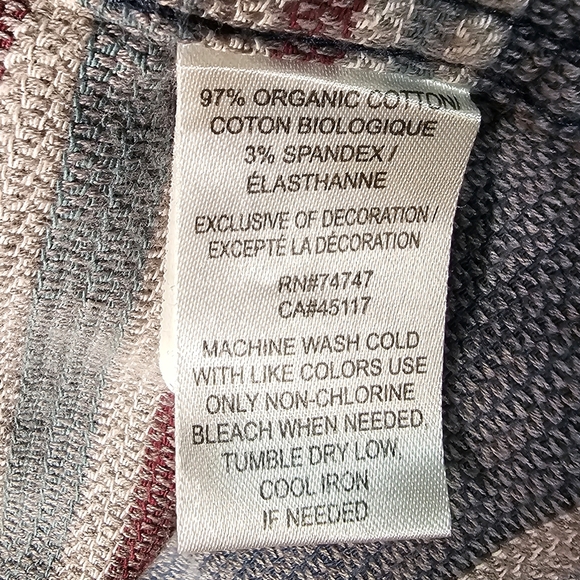 Ascend Men's Striped Button-Up Organic Cotton Jacket Shacket Shirt Large Tall - Picture 9 of 14